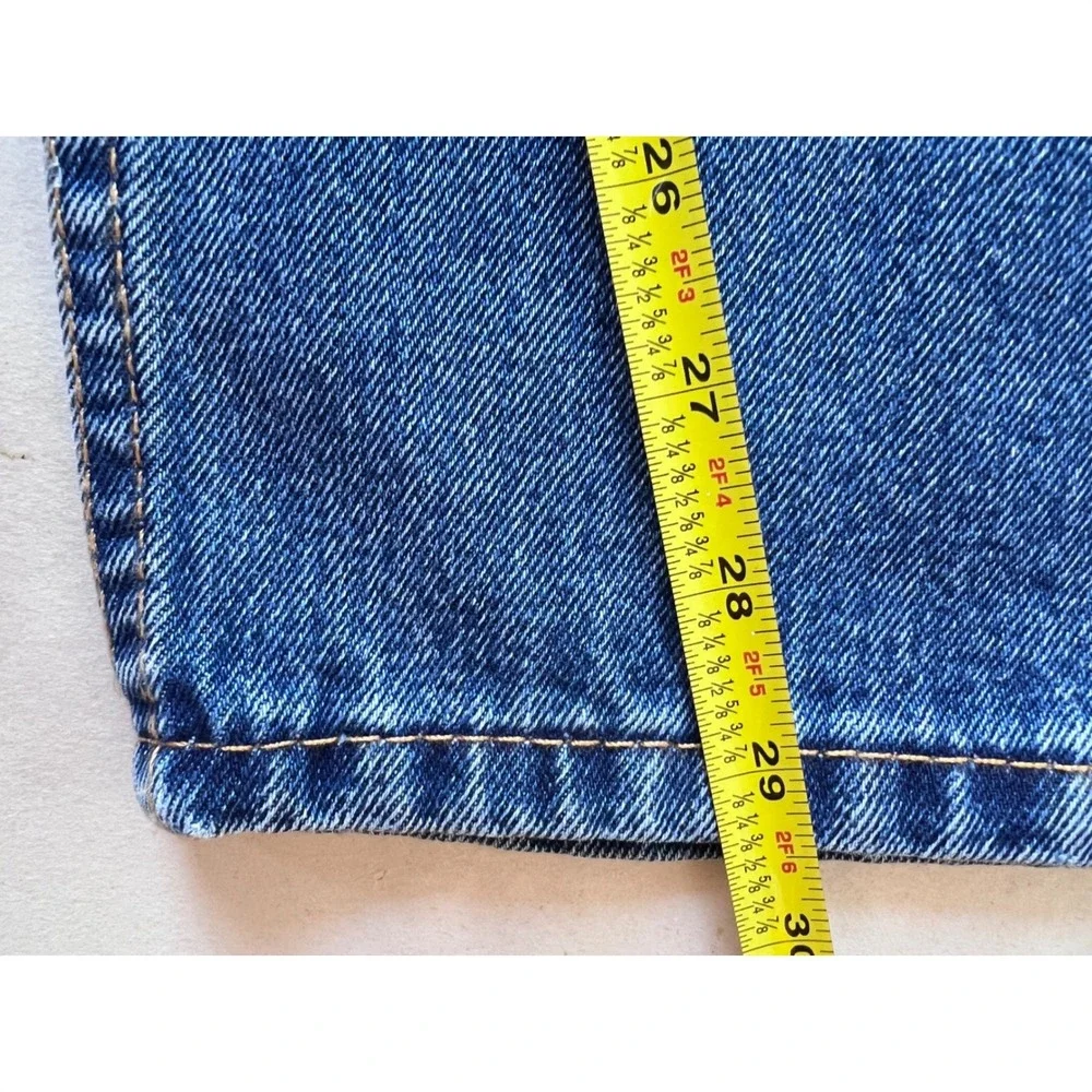 Levis 505 Regular Fit Jeans Mens 34x29 Medium Wash Blue Straight Leg 100% Cotton